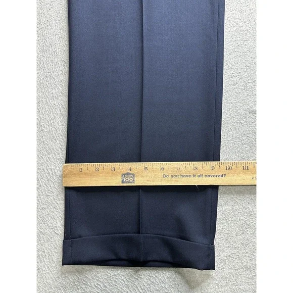 Haggar Pants Mens 38x30 Navy Blue Classic Fit Premium Comfort Dress Pant  Pleated - www.disolcolor.com